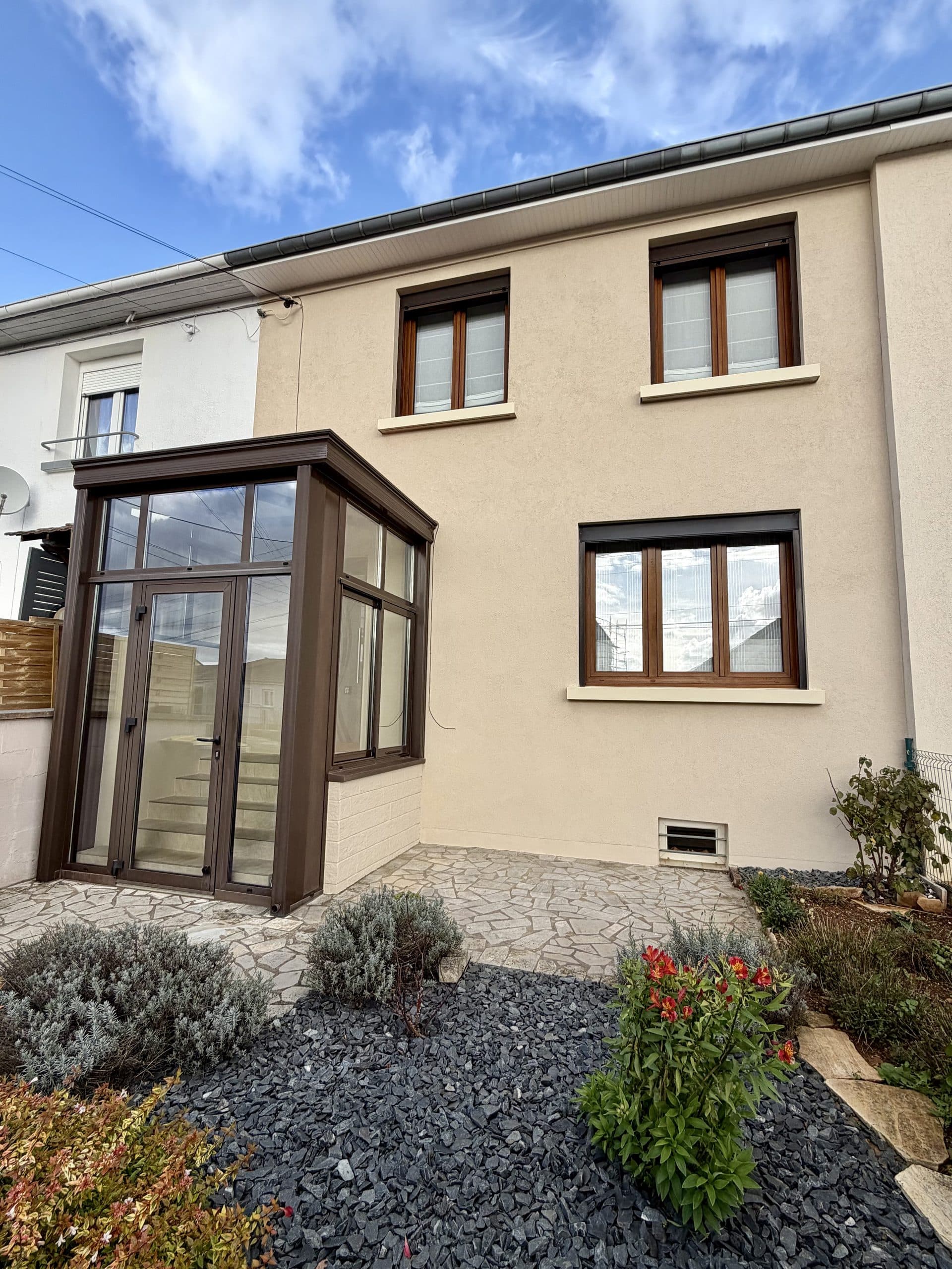 Maison avec véranda, après intervention de T2S LUX