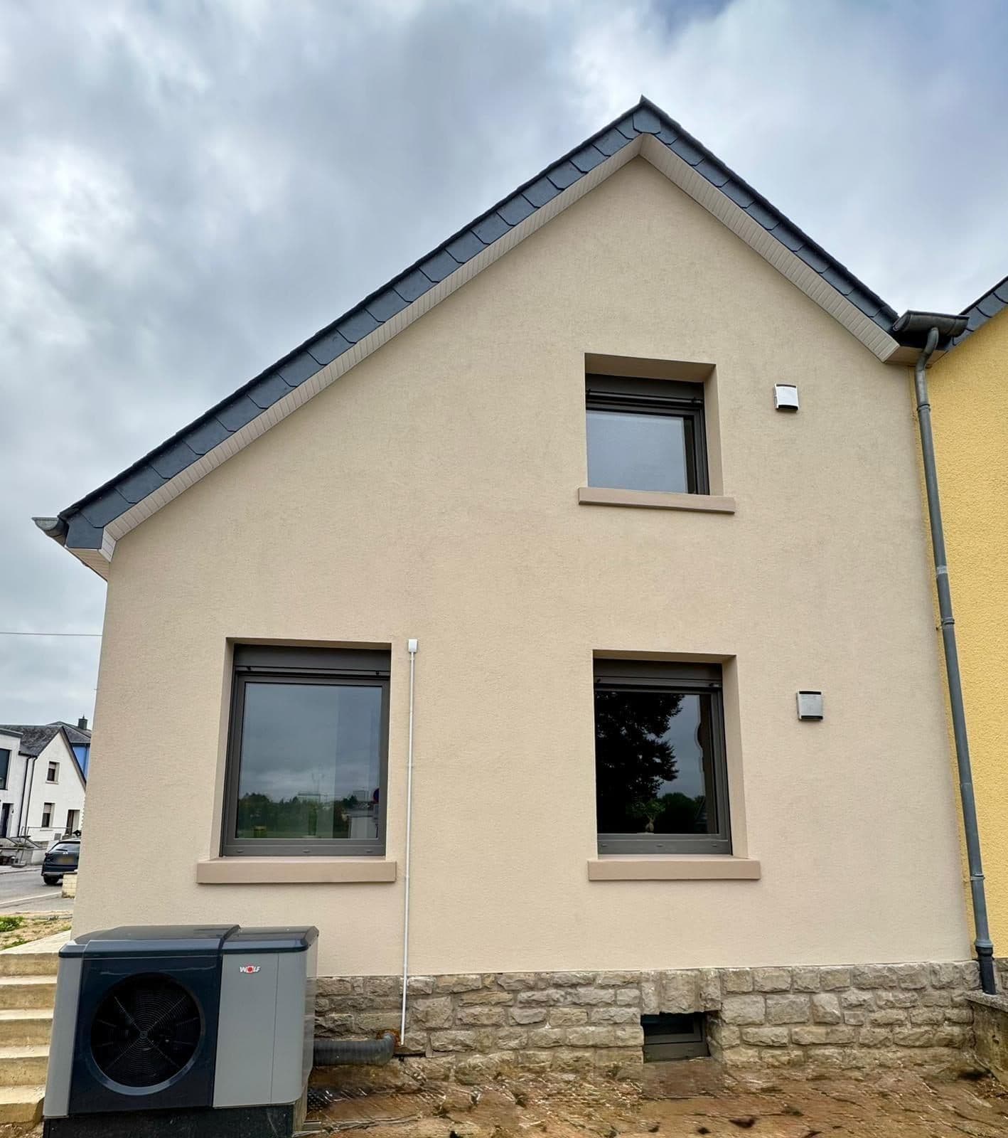 Maison mitoyenne, après intervention de T2S LUX
