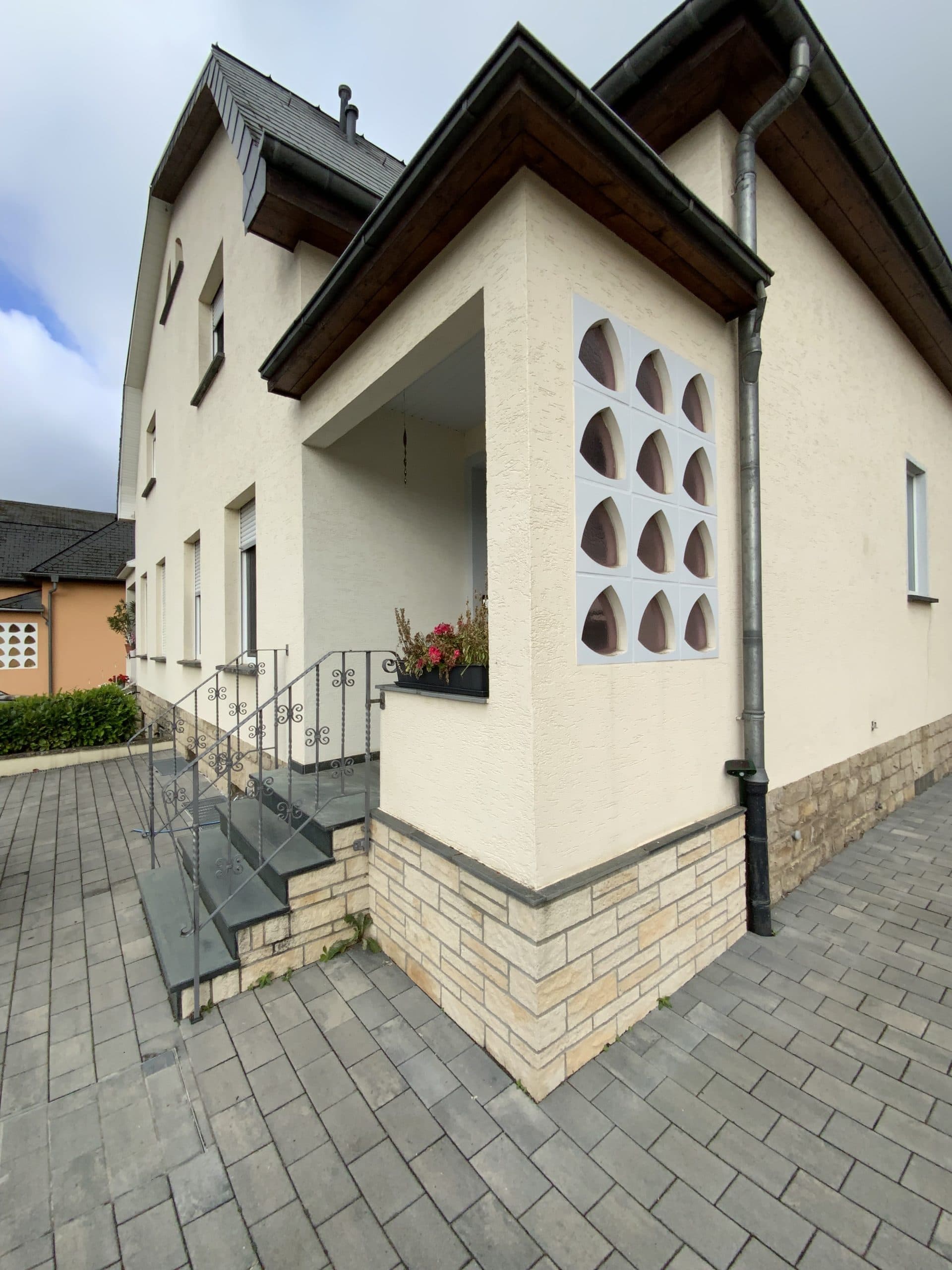 Maison des années 1960, détail de finition