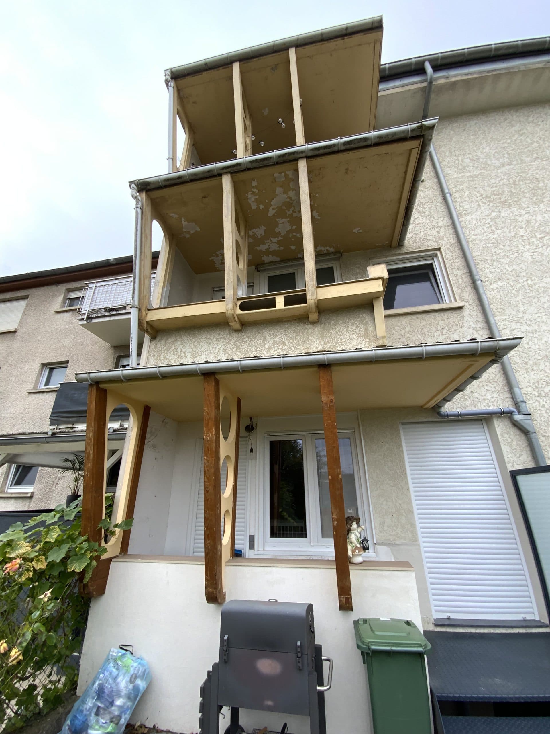 Résidence collective à Dudelange, avant intervention de T2S LUX